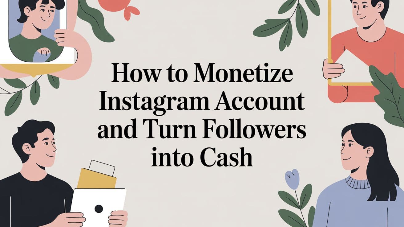 How to Monetize Instagram Account and Turn Followers Into Cash