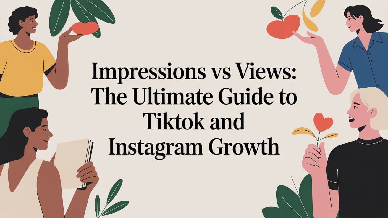 Impressions vs Views: The Ultimate Guide to TikTok and Instagram Growth
