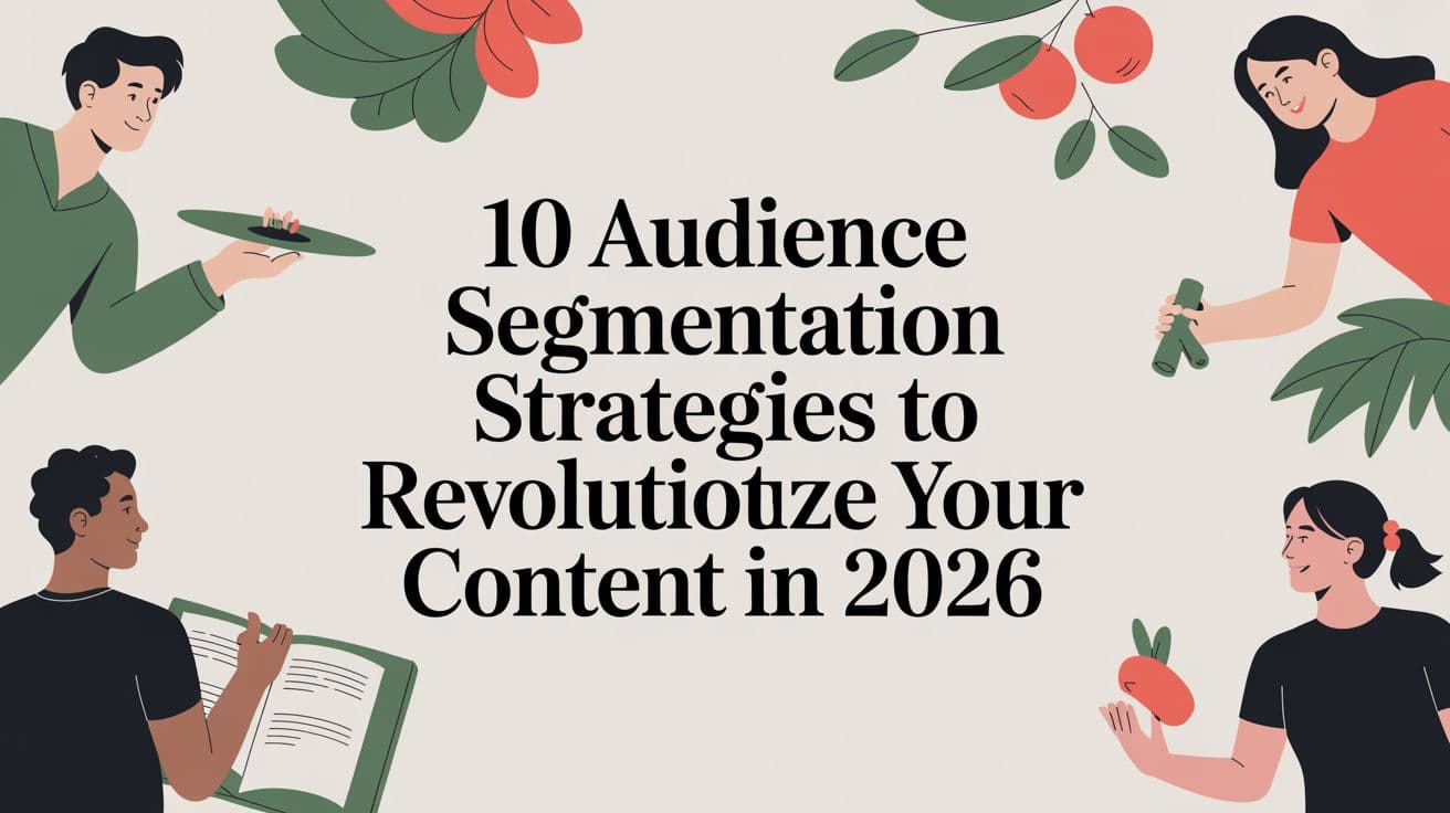 10 Audience Segmentation Strategies to Revolutionize Your Content in 2026