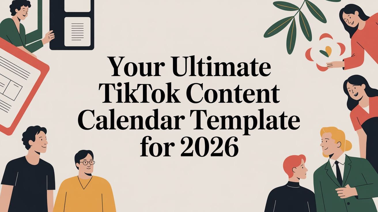 Your Ultimate TikTok Content Calendar Template for 2026