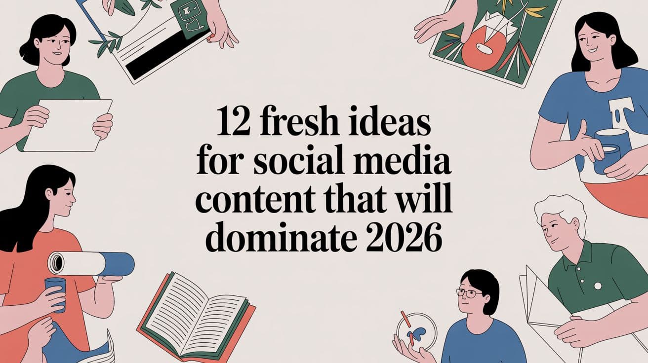 12 Fresh Ideas for Social Media Content That Will Dominate 2026